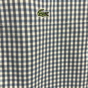Lacoste long sleeve check shirt Size 40 Made in France